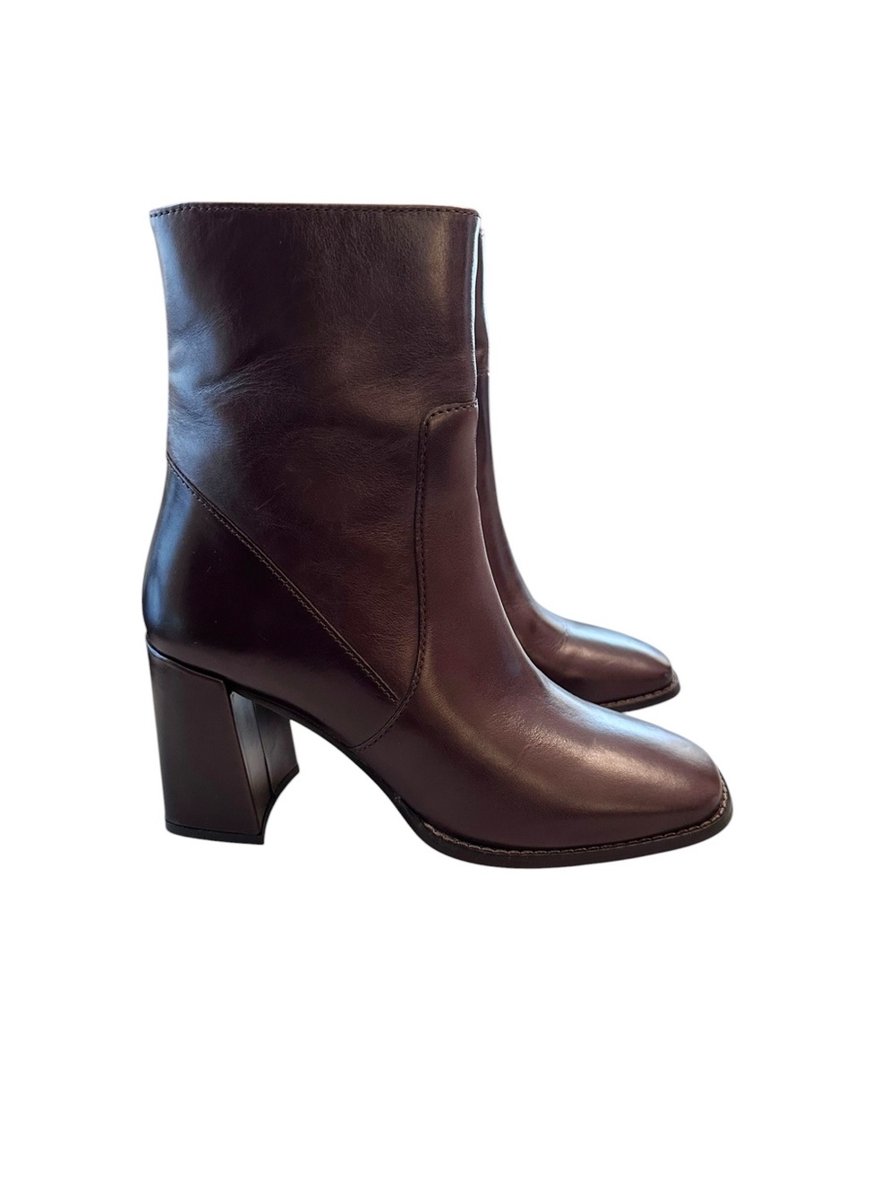 Tahari Chocolate Brown Leather Joni Boots - Picture 4 of 11